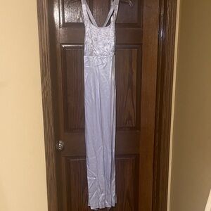 Elegant Pale Lilac Evening Gown